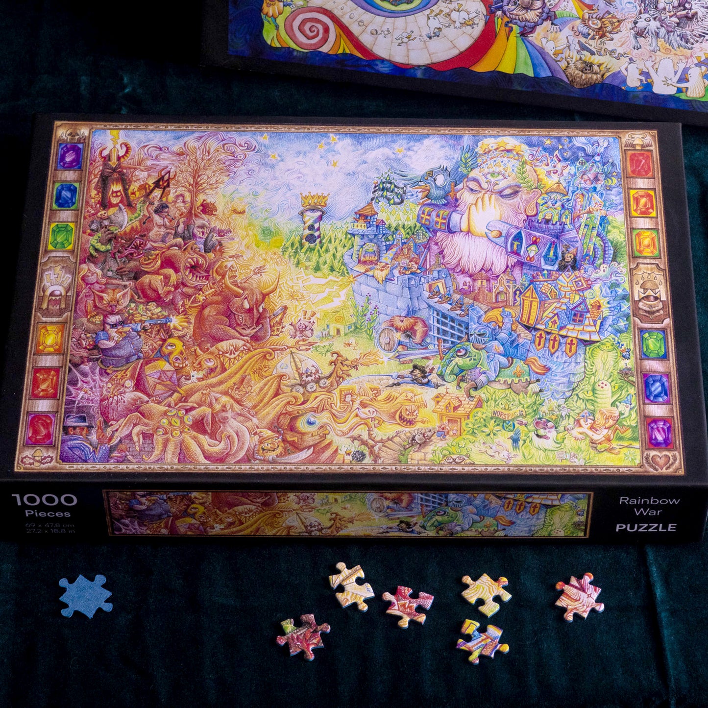 Rainbow War, 1000 pieces puzzle