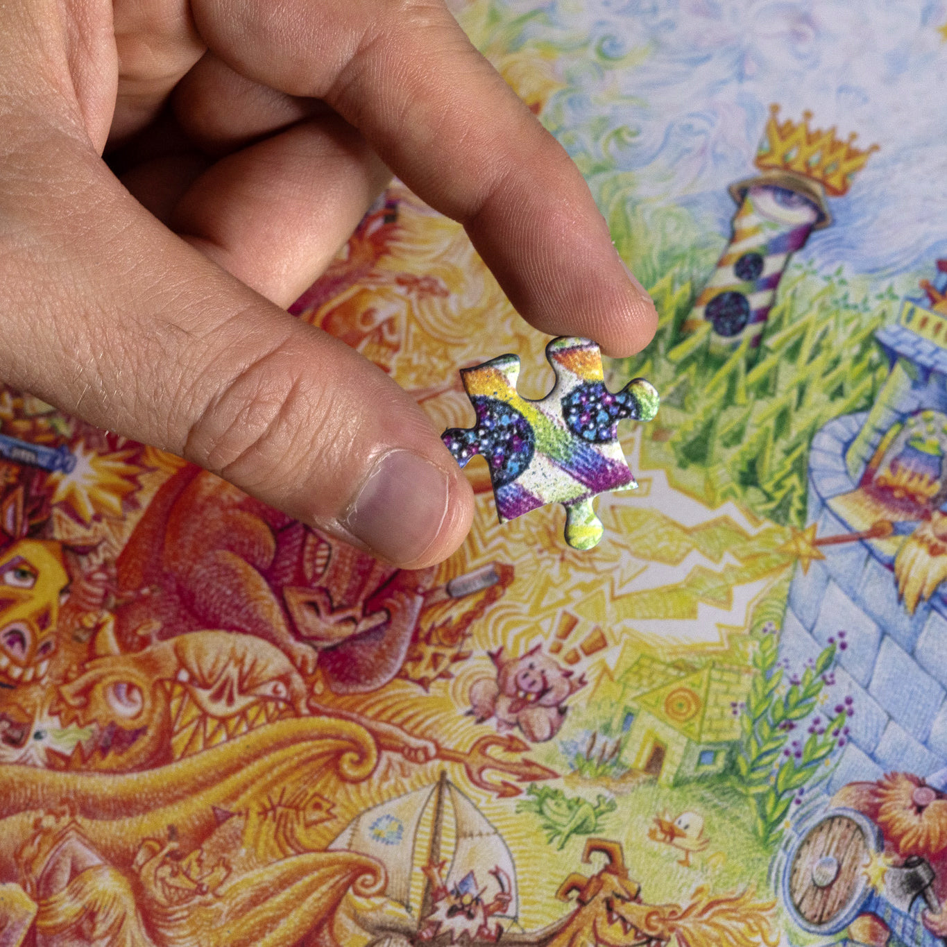 Rainbow War, 1000 pieces puzzle