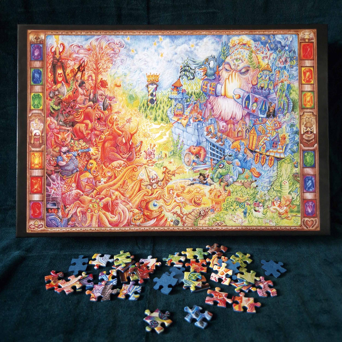 Rainbow War, 1000 pieces puzzle